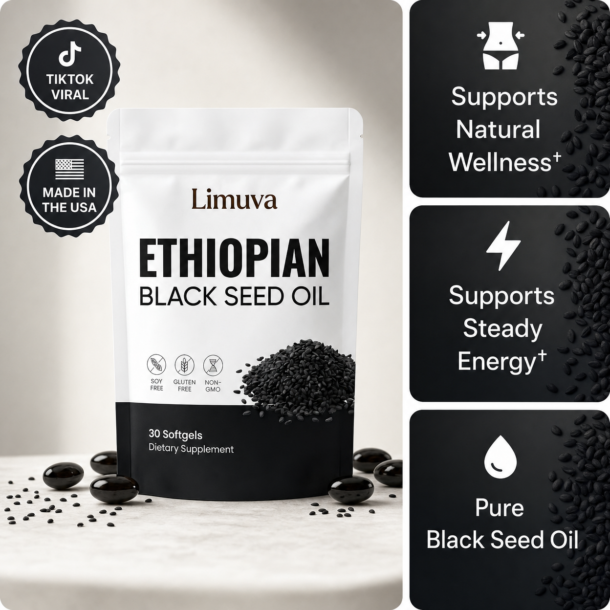 Limuva™ Ethiopian Black Seed Oil