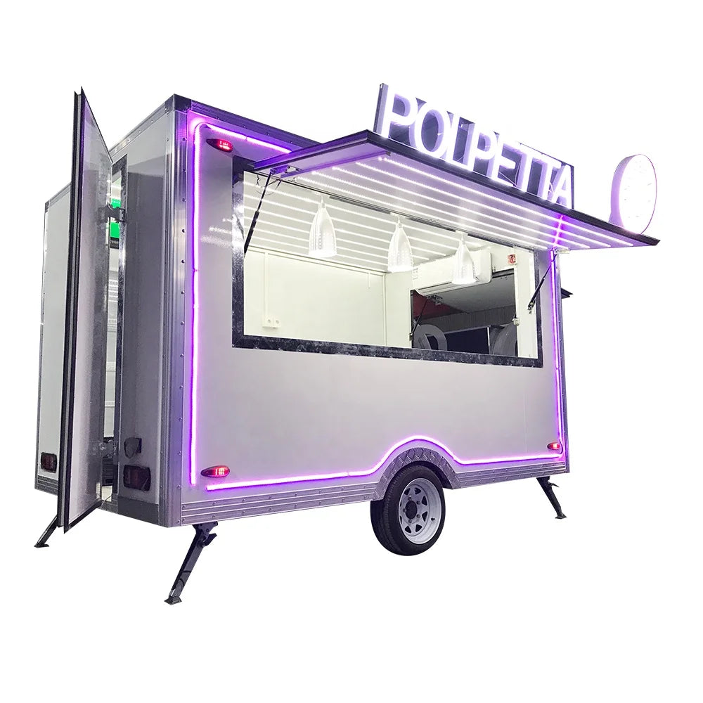 China Made Mobile Fast Food Caravan Food Concession Trailer Design