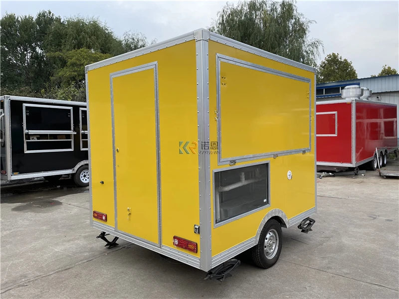 Mobile Ice Cream Food Truck Mobile Food Vending Truck Hot Dog Cart Concession Food Trailer With Baking Equipment Dining Car