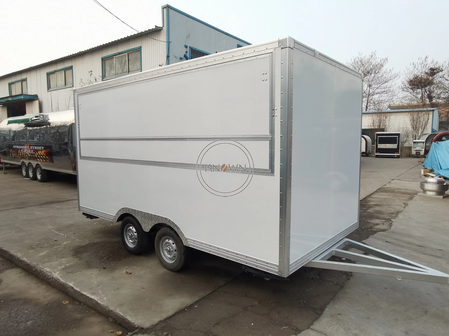 Promotion Mobile Fast Food Trailer Ice Cream CE DOT Breakfast Pizza Vending Cart Stainless Steel Catering Kiosk Food Trailer