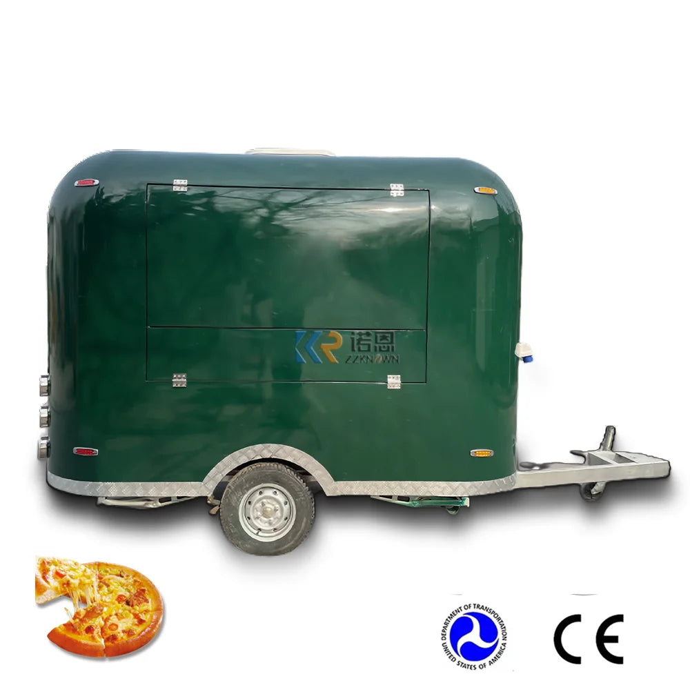 Remolque de comida pequeño Máquinas expendedoras de refrigerios Carrito de hielo Cocina móvil Airstream Camión de comida rápida con DOT CE