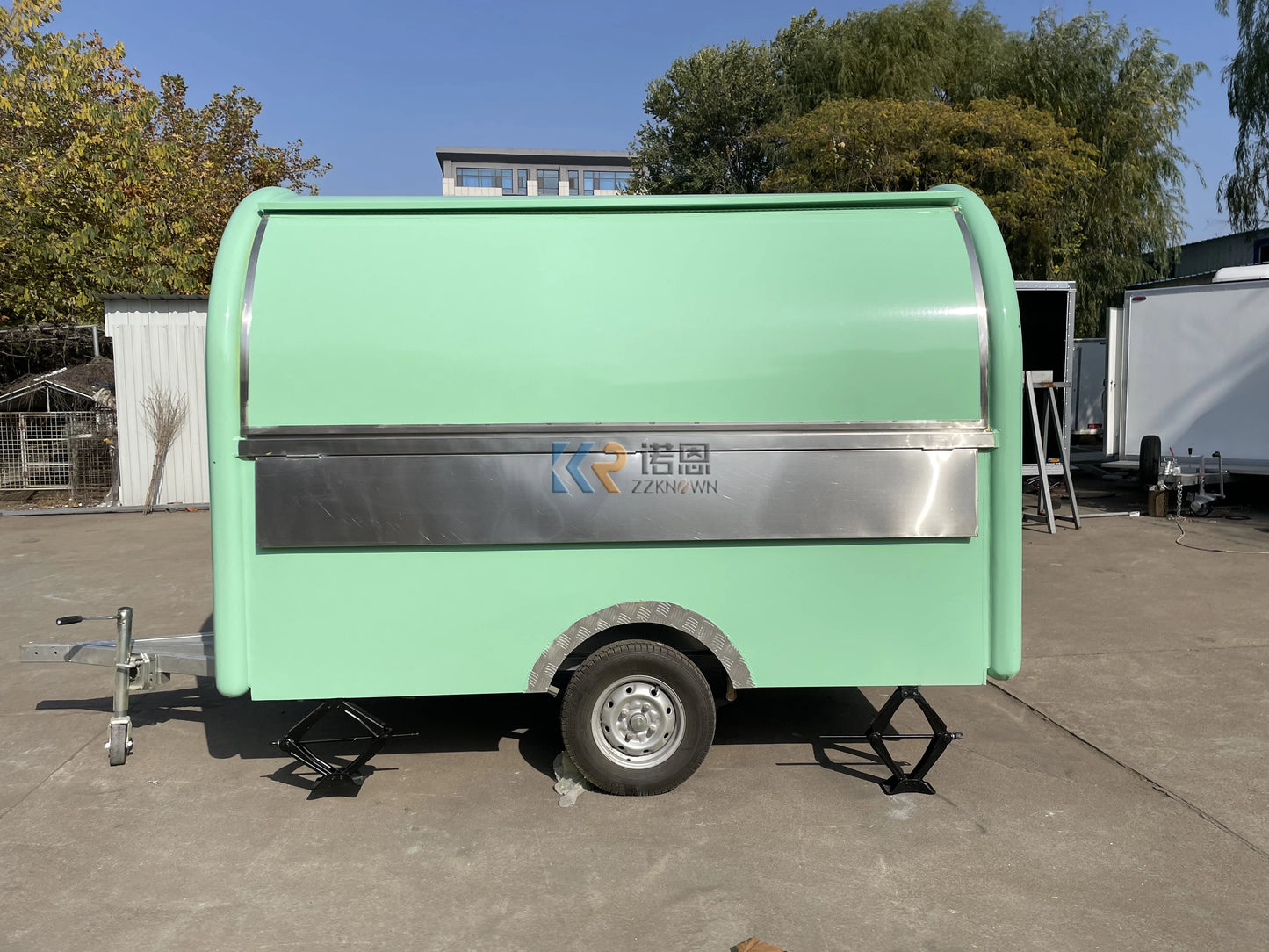 2023 OEM Street Snack Fast Food Truck Coffee BBQ Food Cart Venidng Kiosk Mobile Street Food Trailer with Full Equipment Kitchen