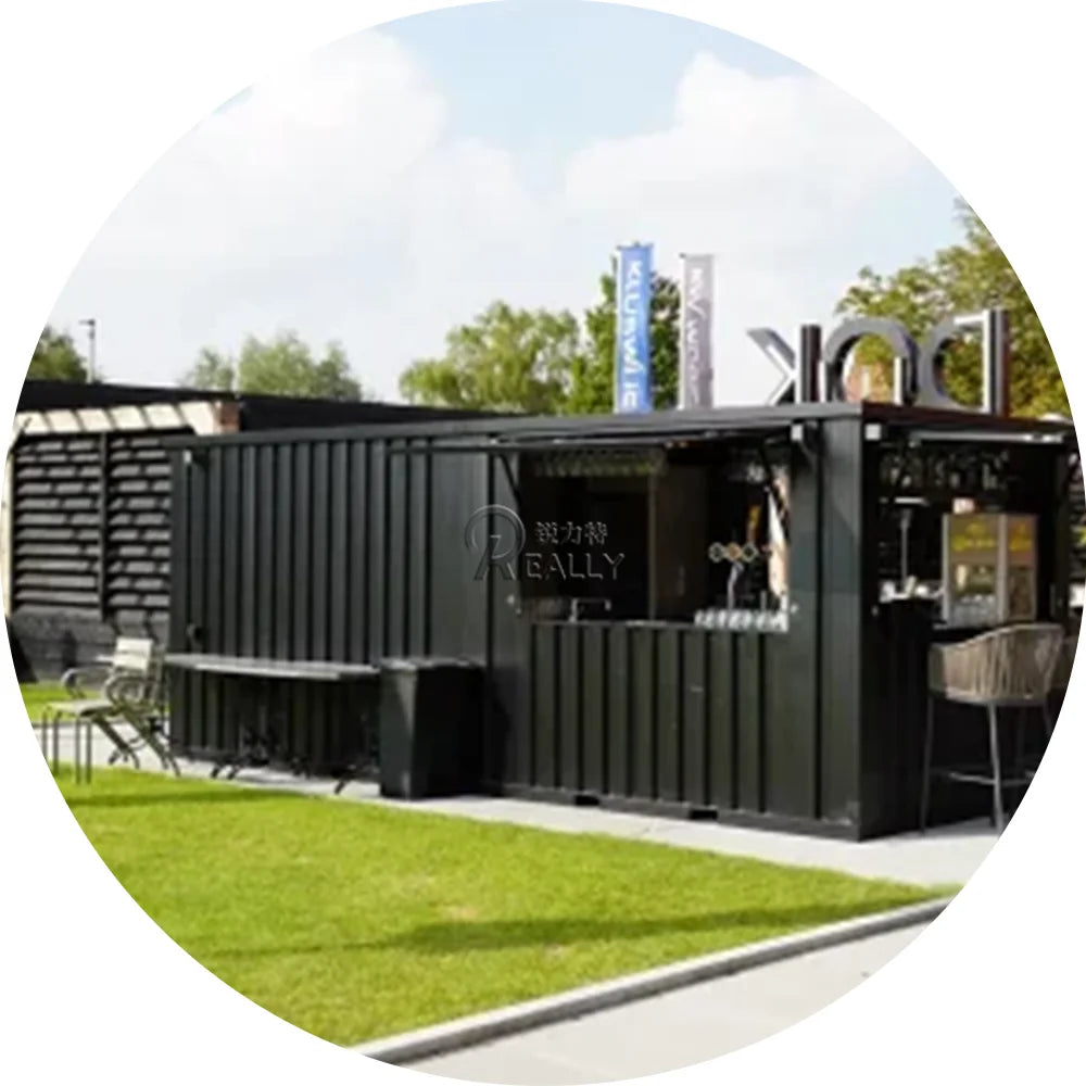 20ft Waterproof Low Cost Prefab Shipping Container Bar Cafe Shop For Sale