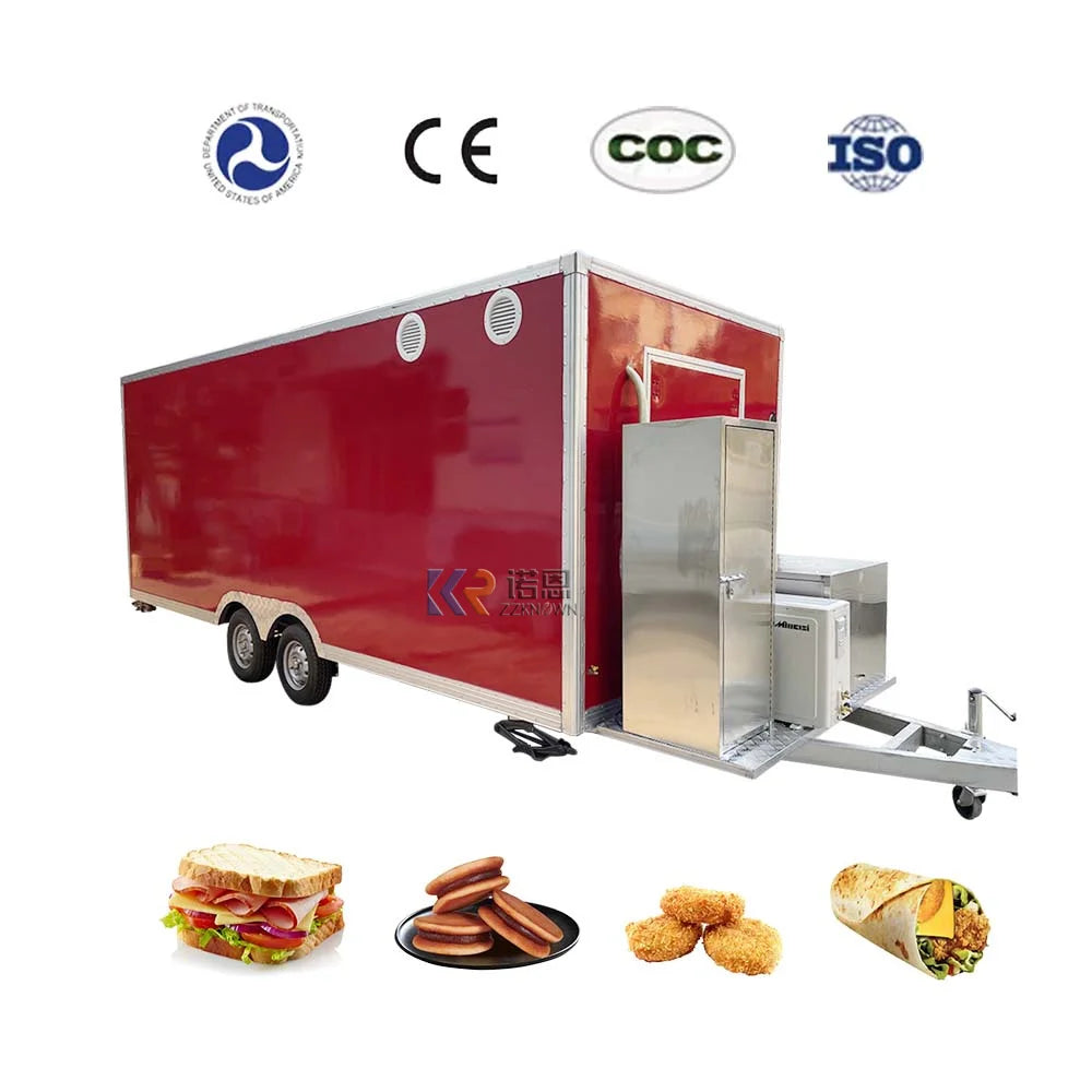 2023 Affordable Fully Equipped Food Truck Usa Customized Food Trailer With Full Kitchen Equipments