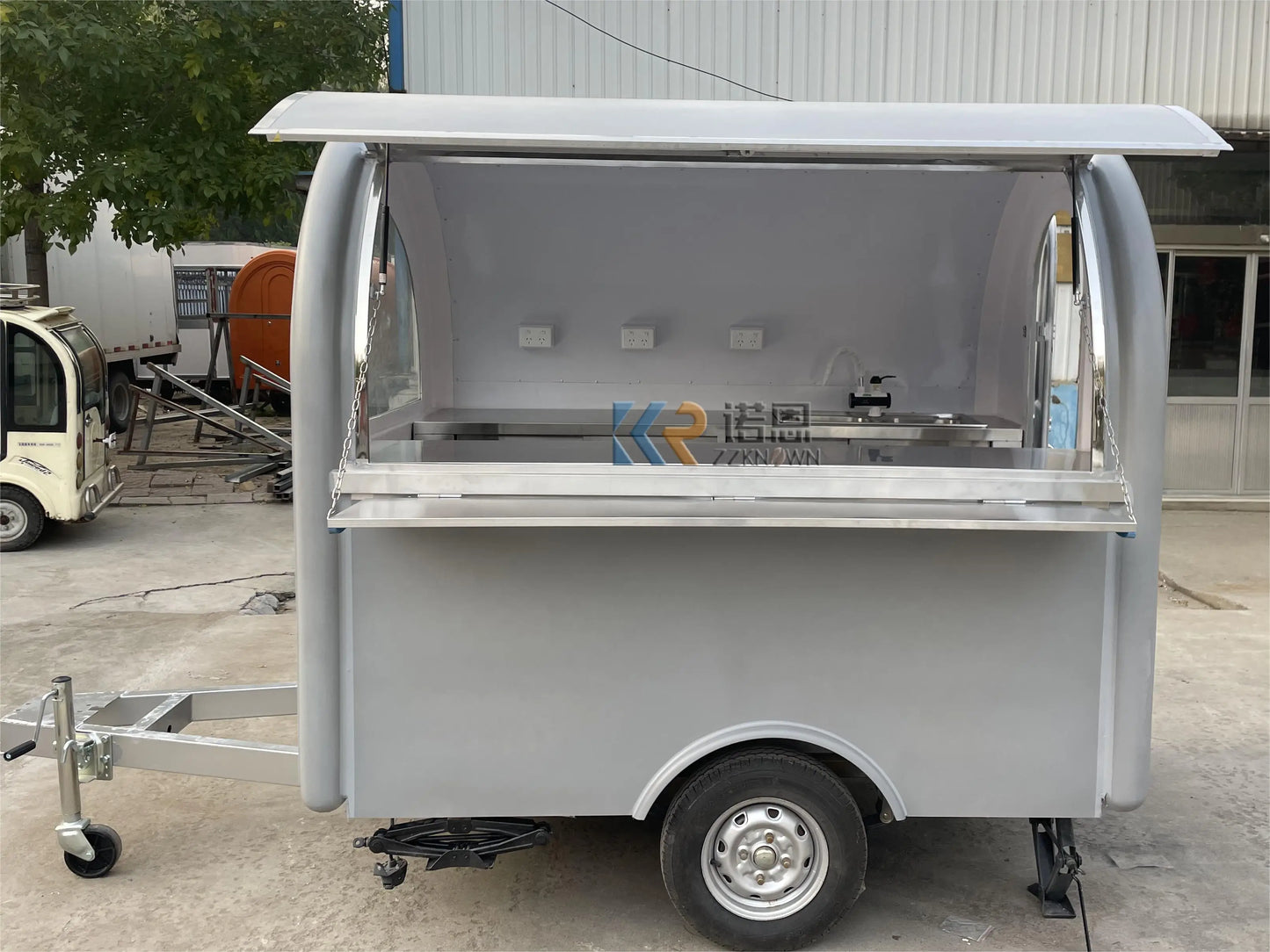 2023 DOT USA Standard Online Support Food Trailer Hot Dog Food Cart Commercial Snack Truck