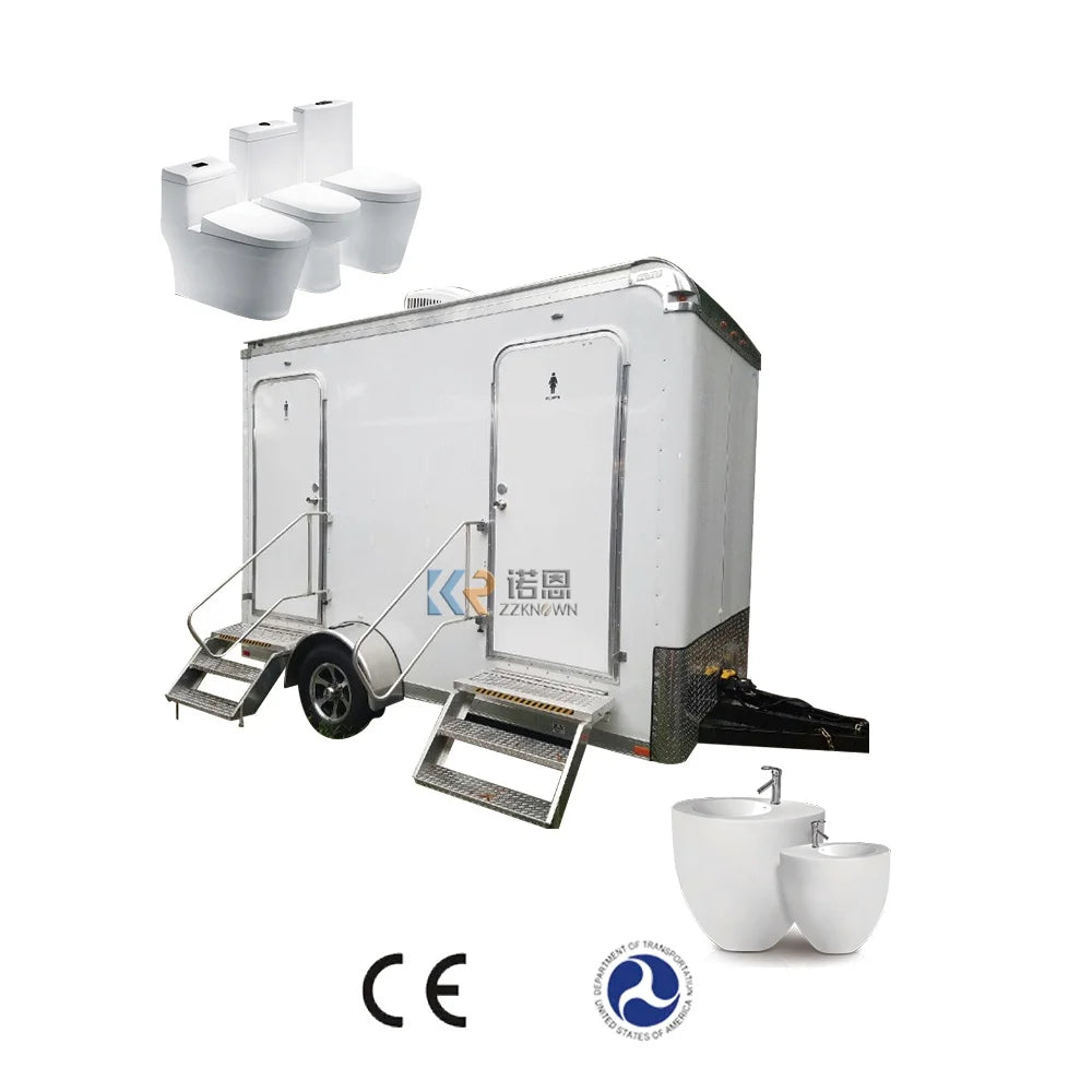 2023 Saint Lucia Rental Portable Toilet Handicap Toilet Restroom Trailers Public Movable Toilet Trailer