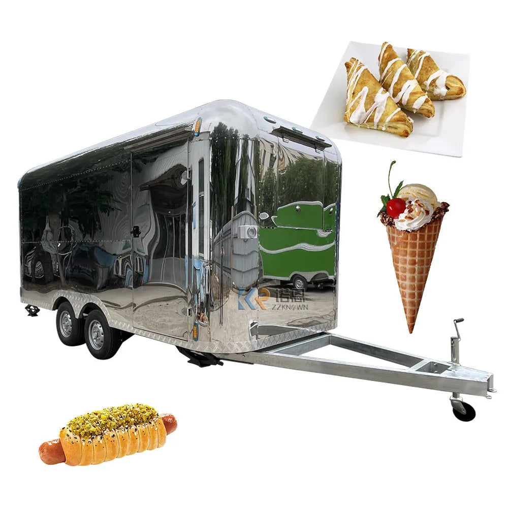 Fast Food Carts For Sale Europe Coffee Breakfast Food Concession Trailer Food Truck With DOT CE