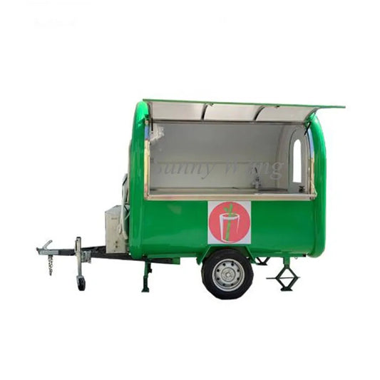 OEM 2.2m long mobile concessions trailers catering trailer mobile food truck fast food van for sale