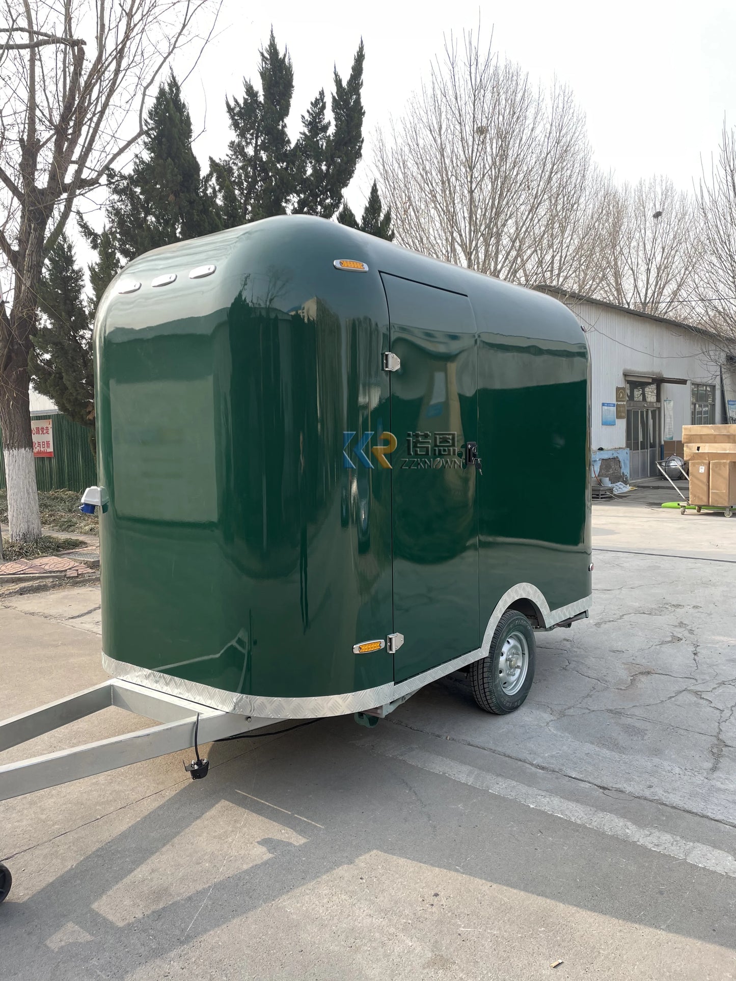 OEM Stainless Steel Food Cart with DOT CE Certificate Mobile Fast Food Trailer Street BBQ Food Truck with Full Kitchen Equipment