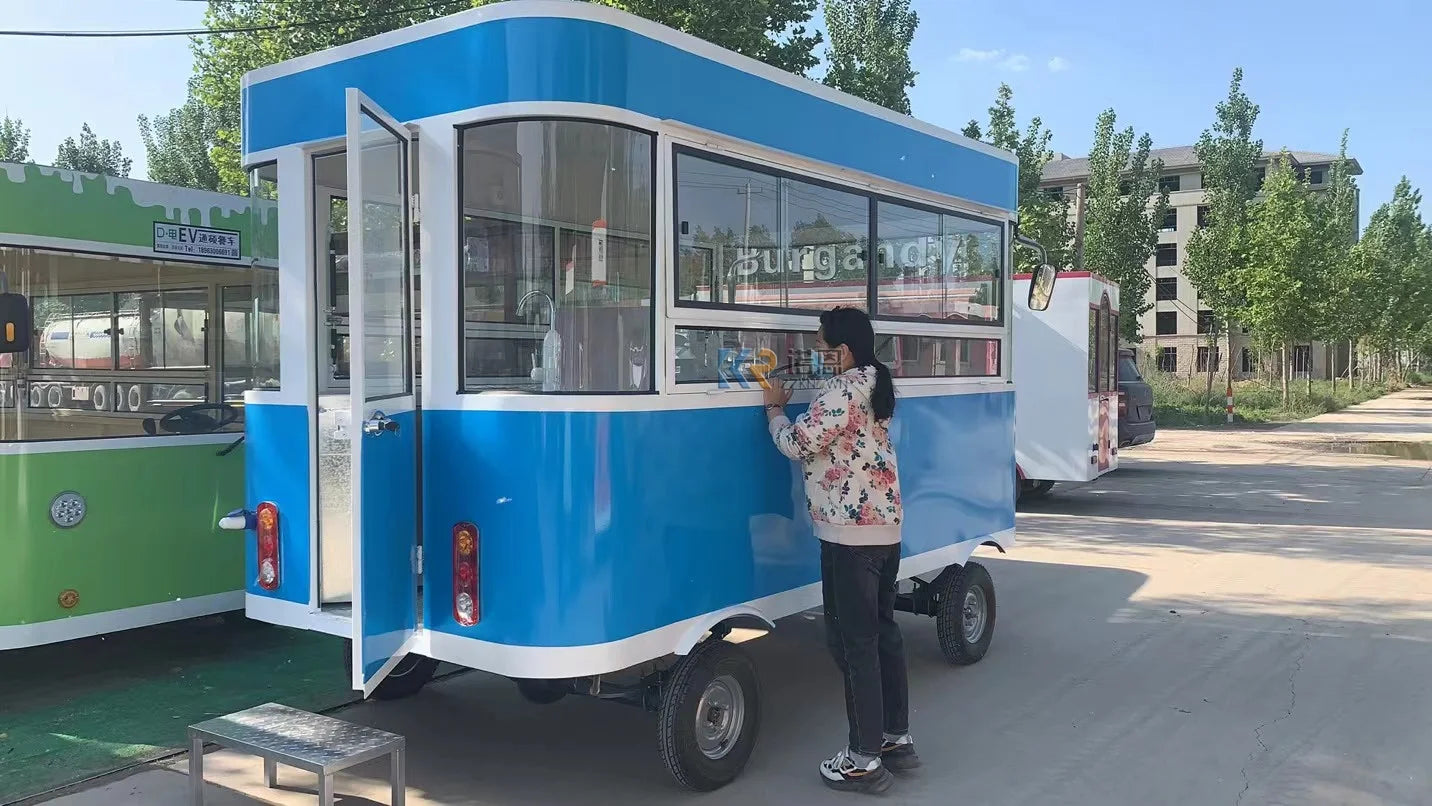 Carro eléctrico para doner kebab con motor para hot dogs y CE, carros móviles para comida, estándar de EE. UU., a la venta