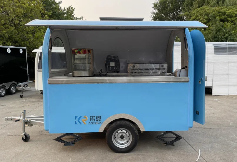 Food Truck Coffee Hot Dog Ice Food Trailers Purchase Fully Equipped Cart Electric Mobile Food Trucks With Full Kitchen