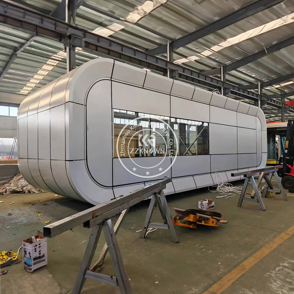 2024 China Finished Mobile Prefabricated Small Modern Tiny Prefab Folding Container House Space Capsule Home Prefab Modular