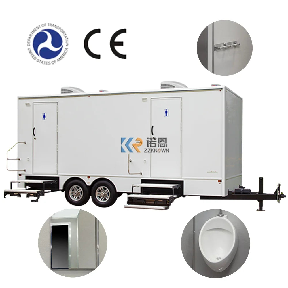 2023 Portable Toliets Modern Design Moulding Squat Restroom Trailers Temporary Mobile Toilet