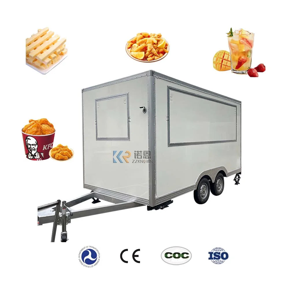 Outdoor Mobile Hot Dog Fast Food Truck Food Trailers United States Standards Food Vending Cart Cooking Kiosk For Sale In China