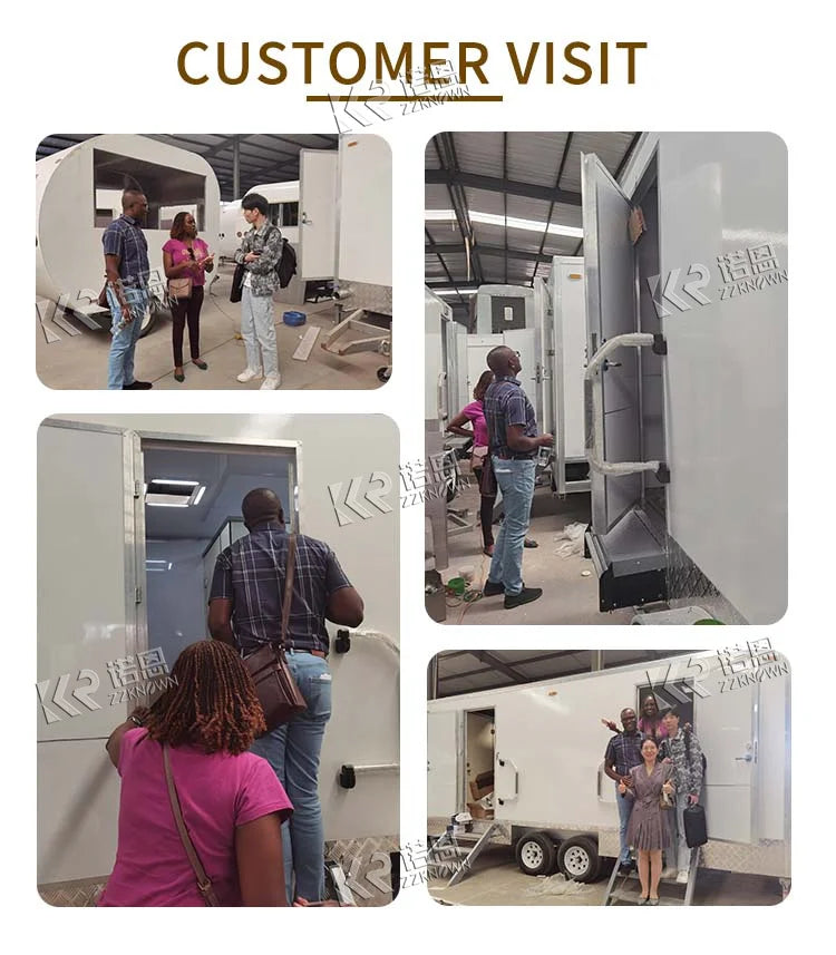 2023  Vip Mobile Luxury Portable Shower Washroom Restroom Toilet Trailer Outdoor Portable Manufacturers