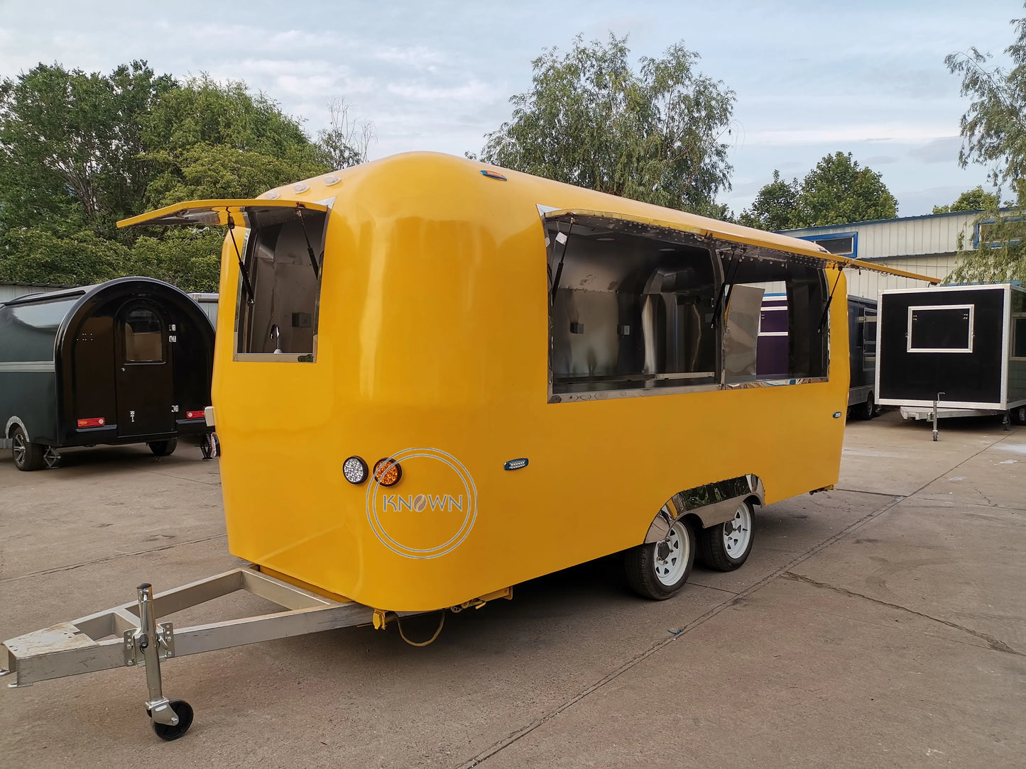 OEM Airstream Model Fully Equipped Food Trailers Fast Street Retro Food cart Concession Mobile Food Truck With VIN CE