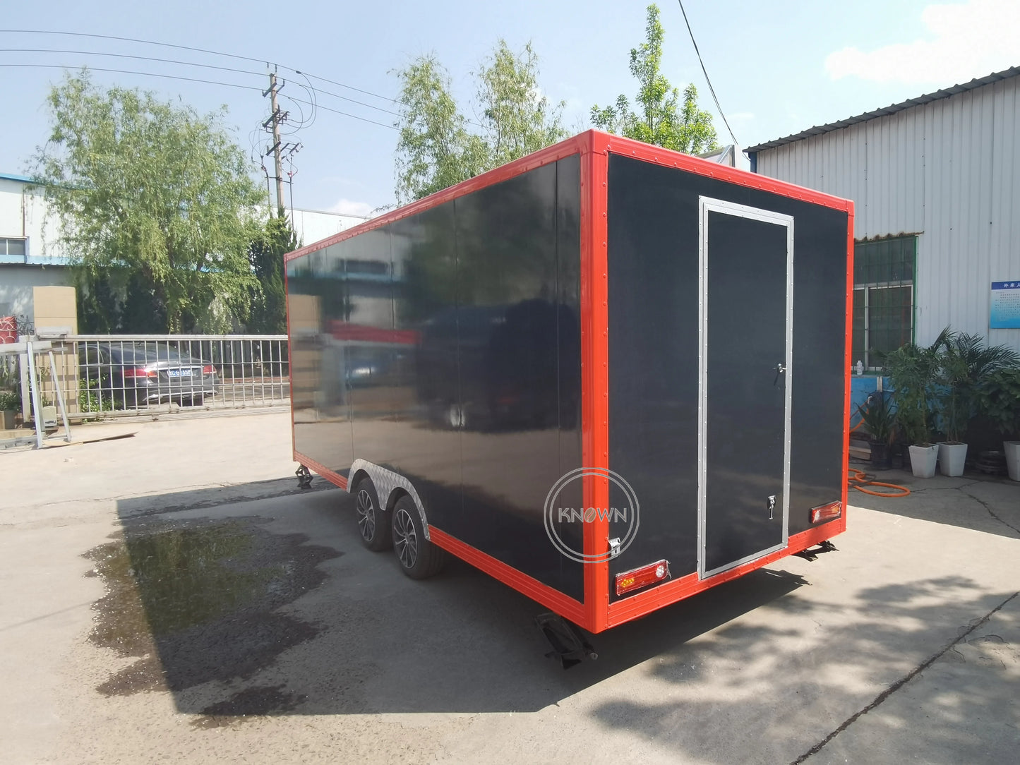 CE Fully Equipped Food Trailers US Standard Ice Cream Trailer Mobile Food Truck