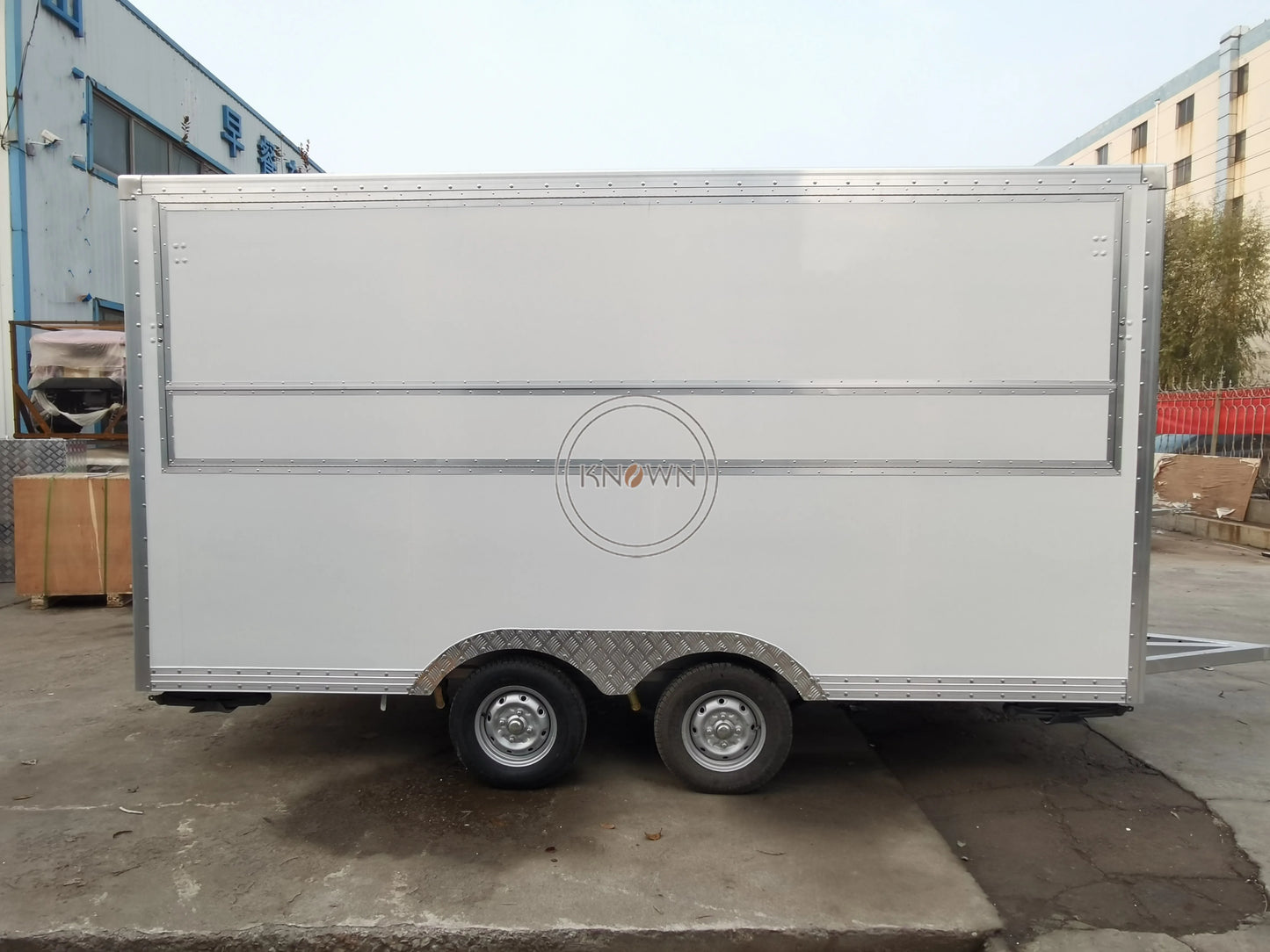 Promotion Mobile Fast Food Trailer Ice Cream CE DOT Breakfast Pizza Vending Cart Stainless Steel Catering Kiosk Food Trailer