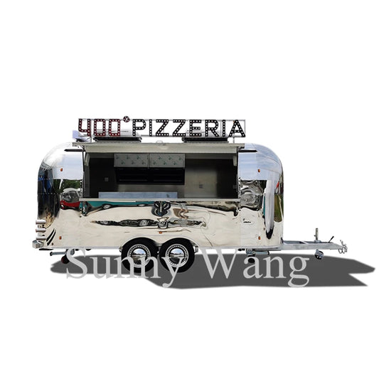 OEM 2020 new arrival ice cream hot dog stainless steel Mobile food trailer food cart fast food truck