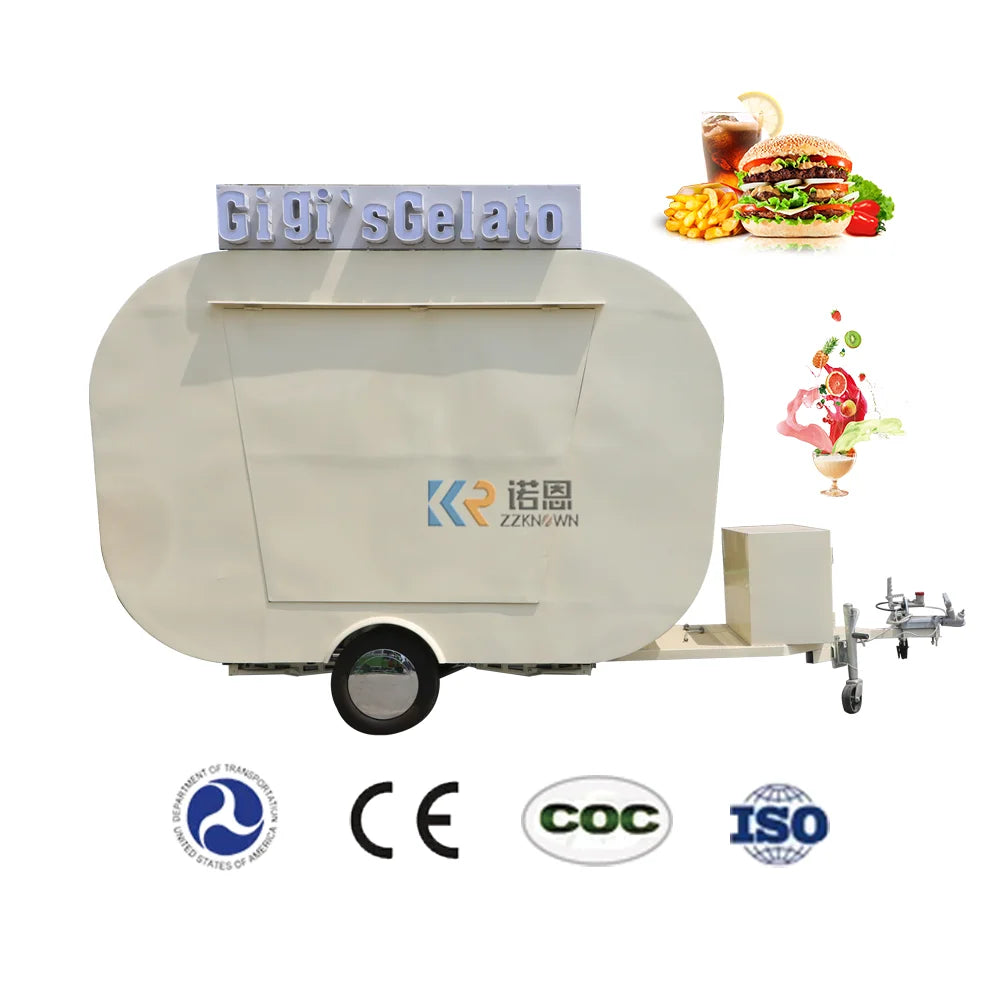 food Truck Racket Mobile Food Trailer For USA Mobile Kitchen Fast Food Racketrant Hot Dog Beer Bar