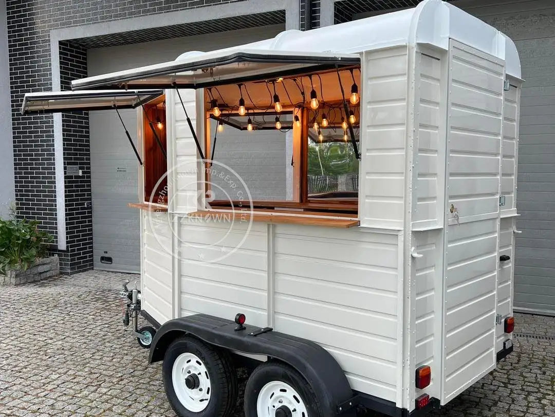 Mobile Horse Box Food Truck Trailer Concession Food Trailer Coffee Kiosk Ice Cream Hot Dog Cart Us Standards Pizza