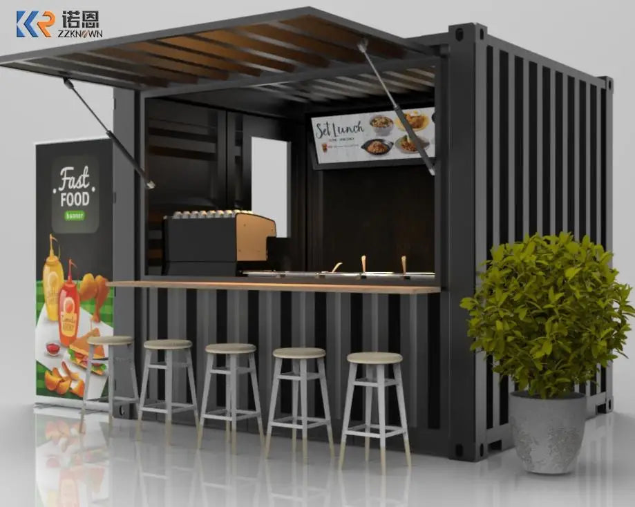 20ft 40ft Luxury Mobile Modern Shipping Container House Shop Coffee Bar Restaurant