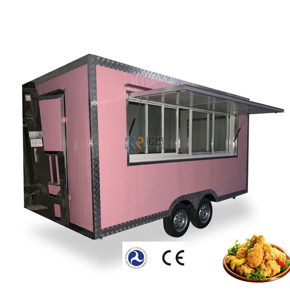 2023  Hotdog Food Cart Truck Business Coffee Mobile Concession Carts Food Trailer with Full Kitchen Equipments