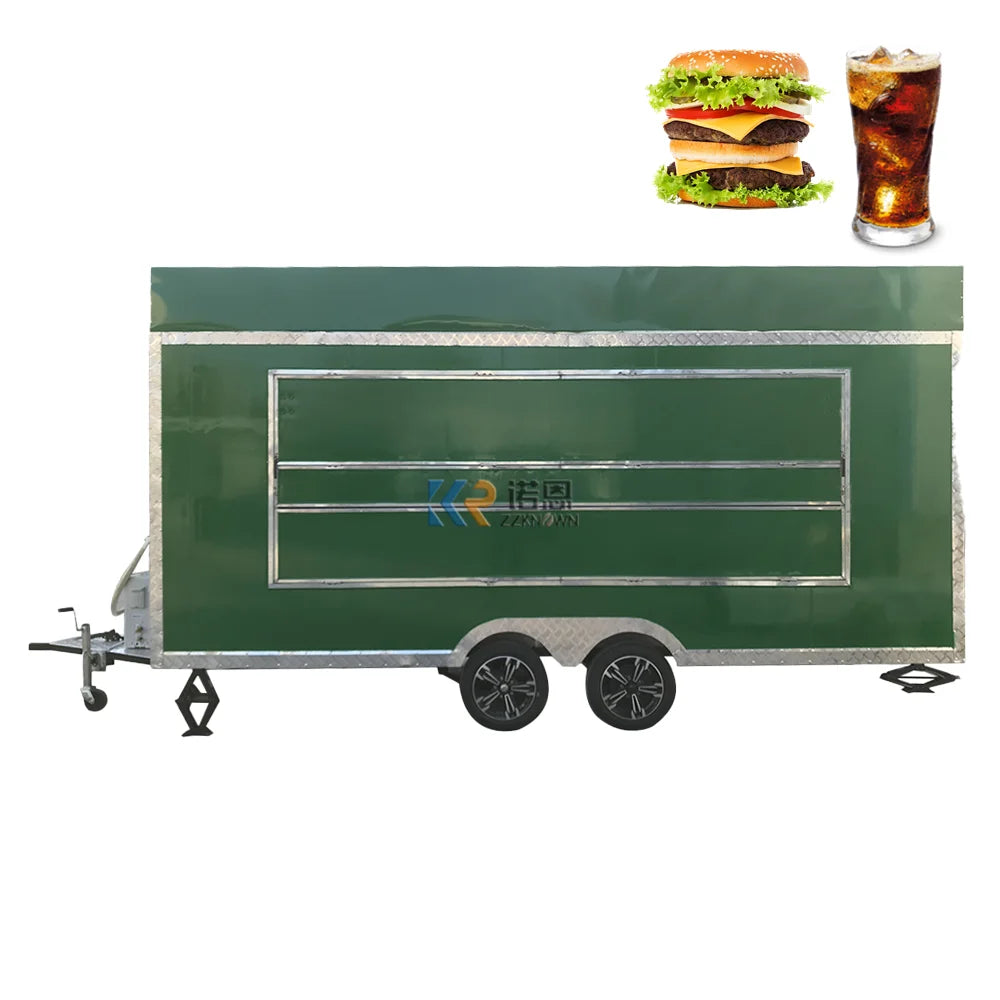 New food trailers fully equipped foodtruck fast food cart mobile kitchen food truck for sell