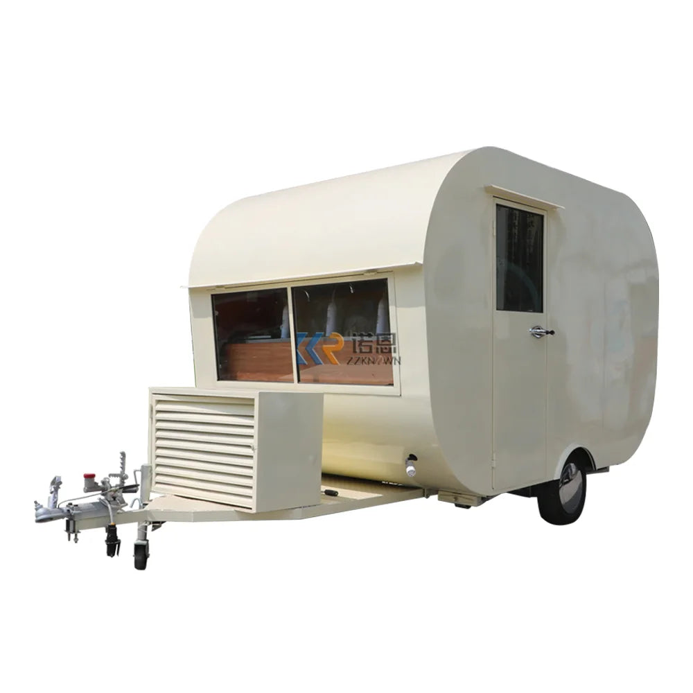 Stainless Steel Hot Dog Pizza Small Coffee Ice Vending Cart Restaurant Mobile Fast Food Trailer Truck For Sale