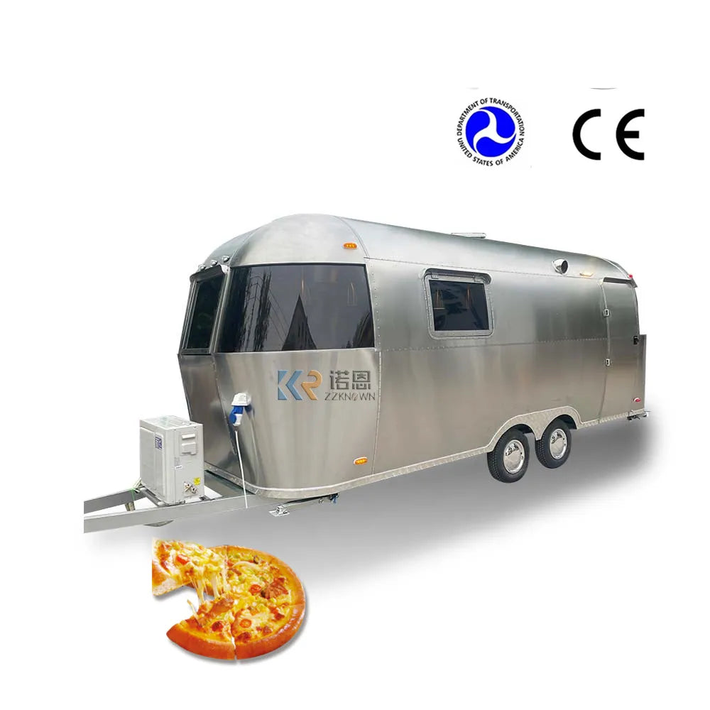 Commercial Stainless Steel Mobile Food Cart Hot Dog Cart For Street Food American Standard Food Trailer with DOT