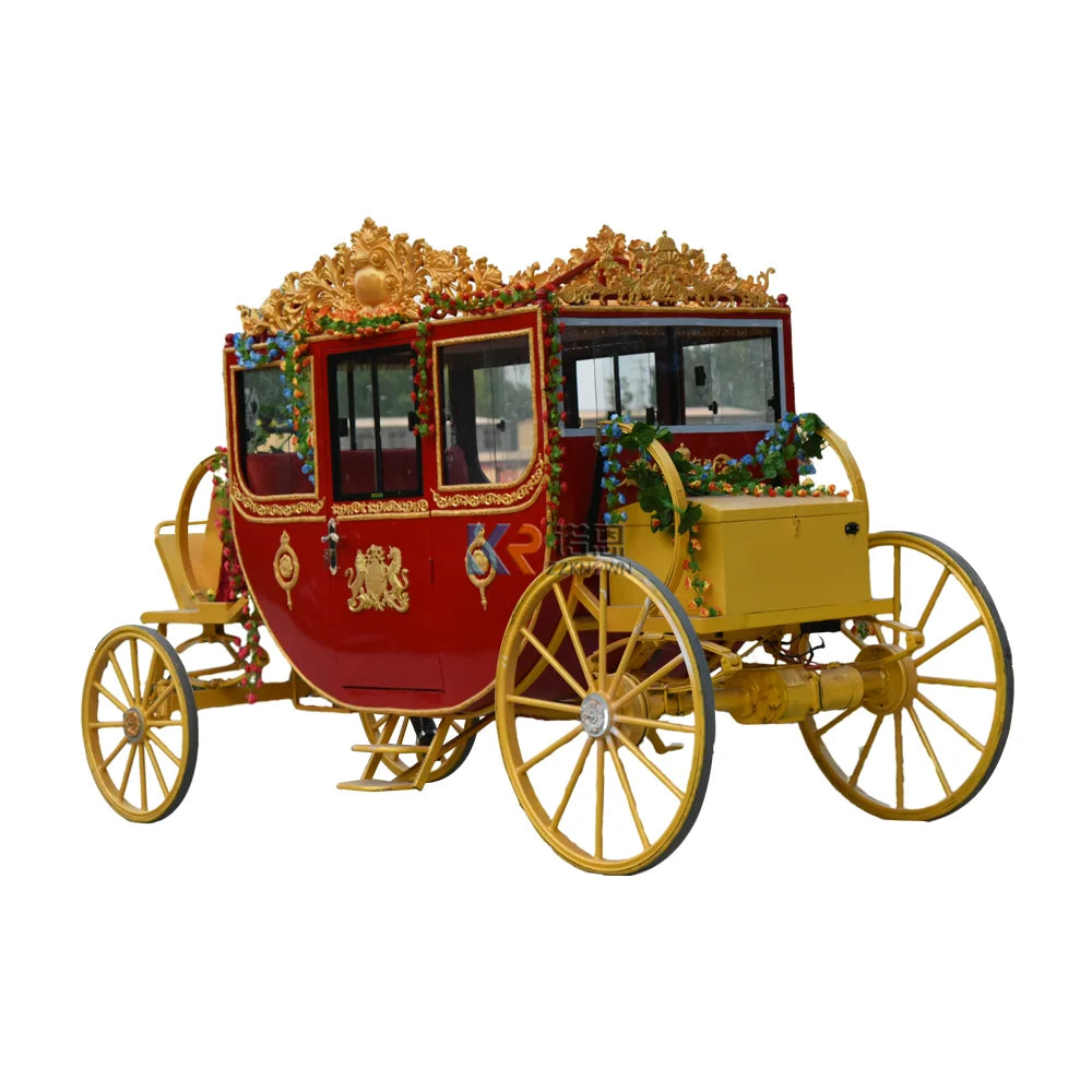 Wedding Royal Cinderella Carriage Special Transportation Electric Horse Carriage Horse Cart