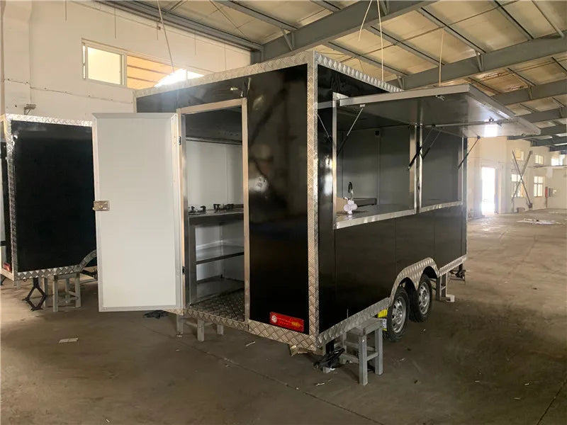 OEM Mobile Street Food Trailer Fast Hot Dog Truck with Kitchen Cooking Equipment Customized Ice Cream Vending Van to USA