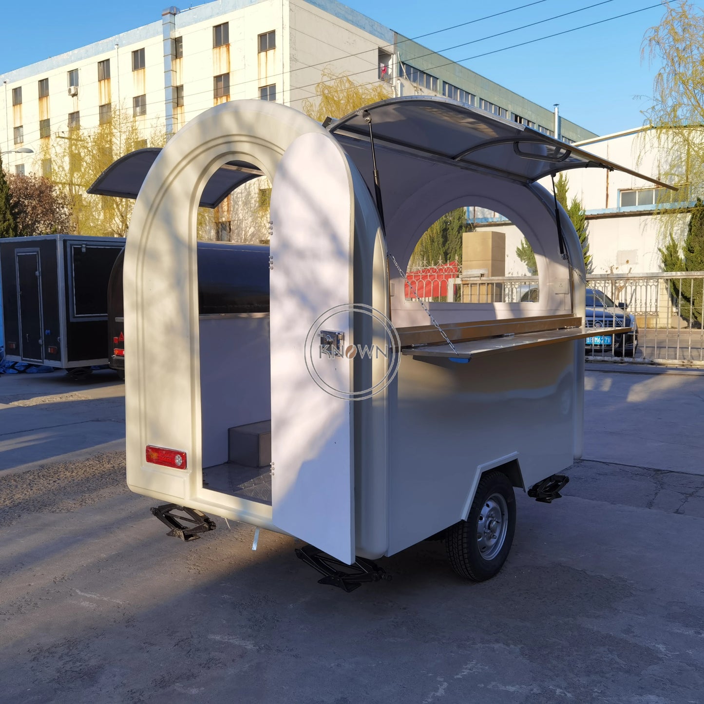 Long Service Snack Food Factory French Fries Truck Trailers Food Shop Hot Dog Cart