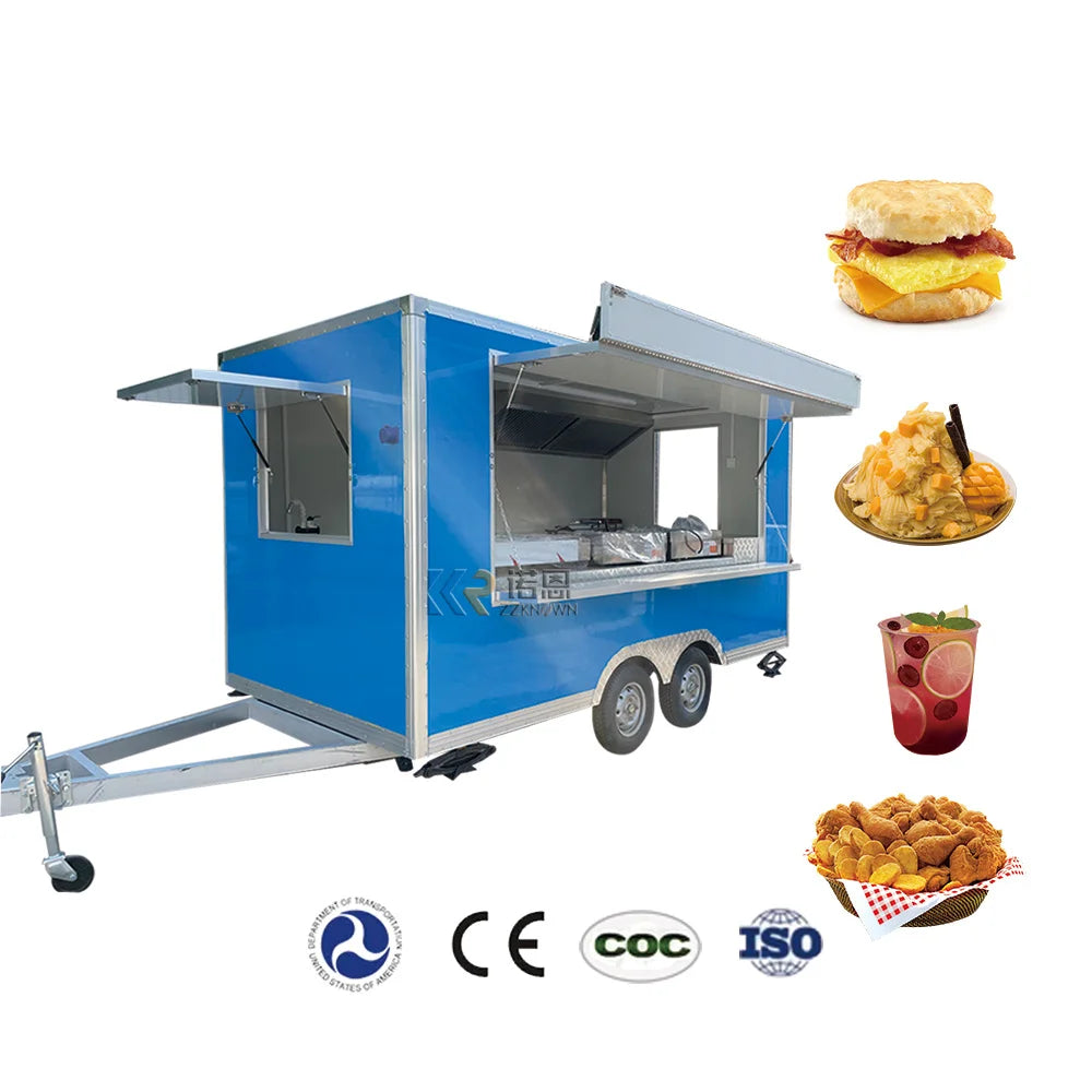 2023  Best Selling Outdoor Mobile Concession Food Trailer Fast Food Trailer Food Catering Trailer for Sale