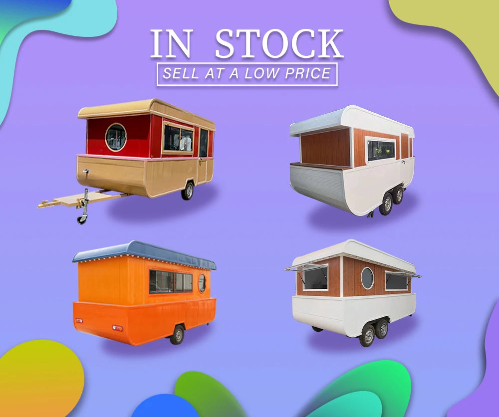 Factory Price Mobile Restaurant Hot Dog Cart Truck Mobile Food Fruit Snack Food Cart