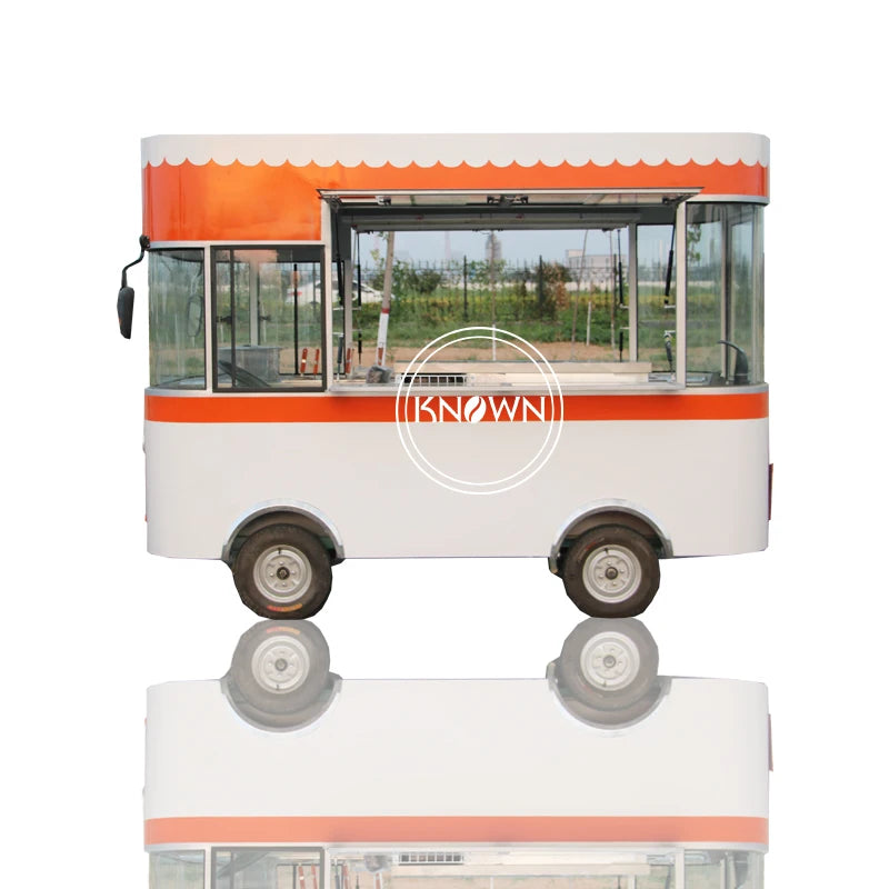 OEM The Best Selling Street Electric Food Cart Snack Ice Cream Trucks Hot Dog Vans with Kitchen Equipment and Awning