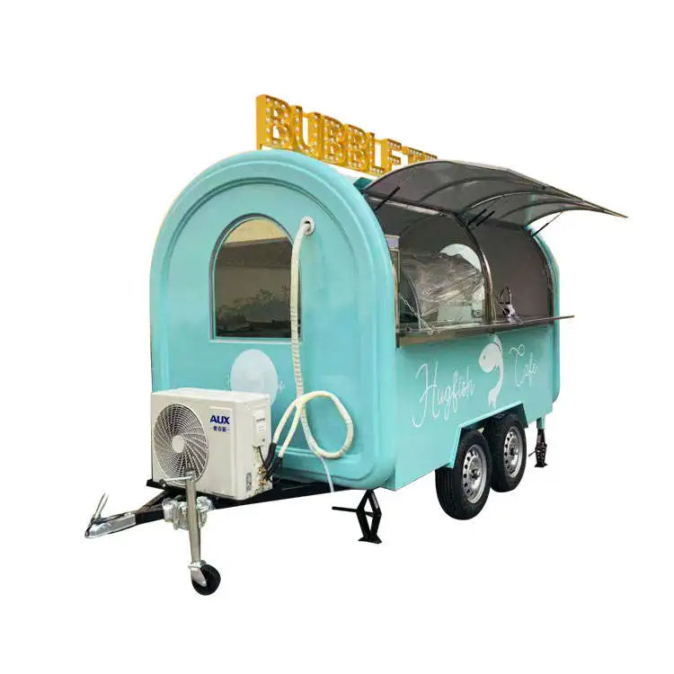 2023 Food Truck Best Selling Customized Fast Food Hamburger Coffee Mobile Food Cart Trailer For Ice Cream Hot Dog