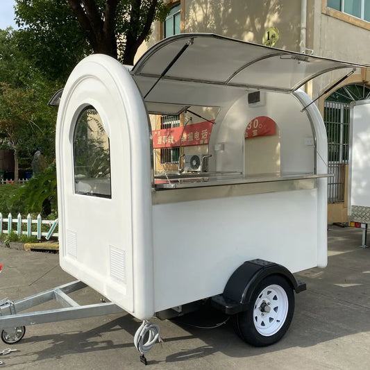 Multi-functional Electric Mobile Food Carts Vending Carts City Sightseeing Bus Electric Street Bike Mobile Food Cart Trailer