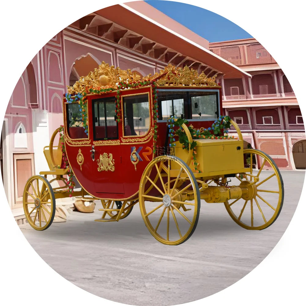 Tourisme européen William Prince Electric Carriage Mariage Electric New Sightseeing Horse Carriage