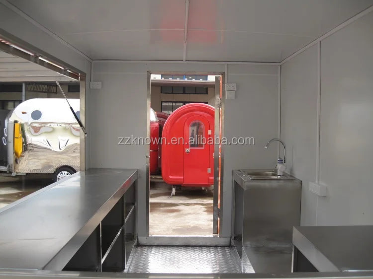 OEM Customizable popular KN-300 EXW PRICE mobile food truck street food tralier and food ven for sale with free shipping