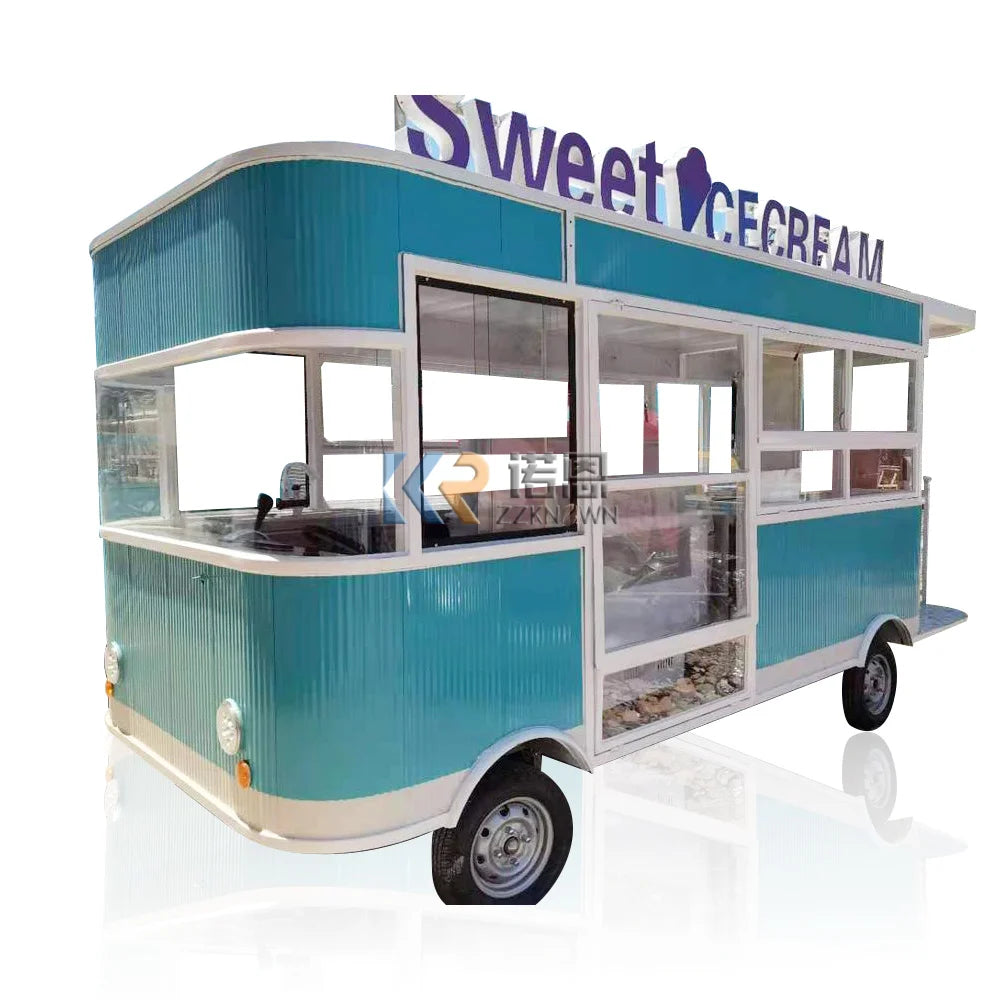 Fast Food Truck Catering Beverage Pizza Hot Dog Cart Ice Cream Mobile Food Cart Electric Food Truck With Full Kitchen