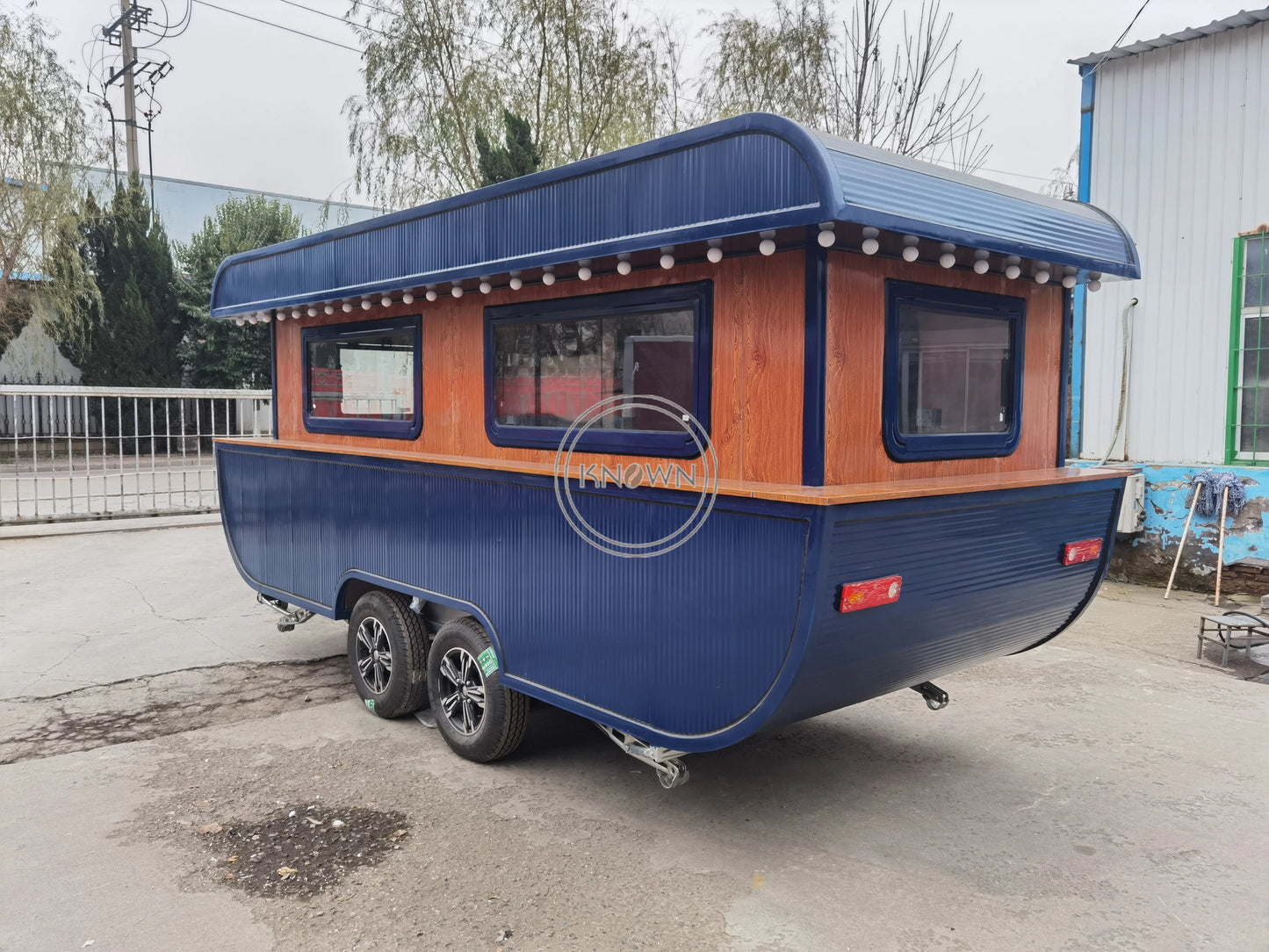 2023 Mobile Fast Food Truck 5m Snack Food Dining Cart Trailer Customized Hot Dog Ice Cream and Coffee Cart Trailers