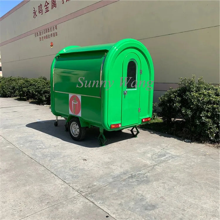 OEM 2.2m long mobile concessions trailers catering trailer mobile food truck fast food van for sale