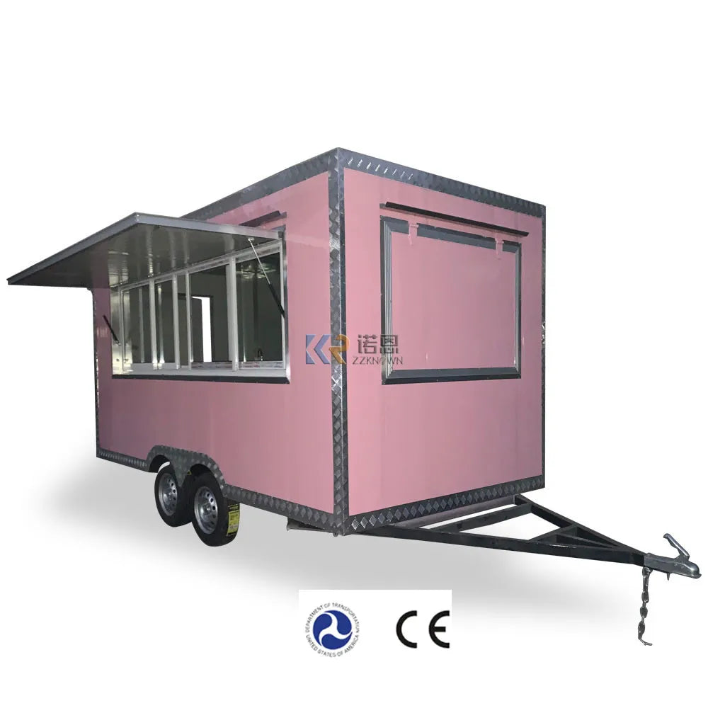 2023  Hotdog Food Cart Truck Business Coffee Mobile Concession Carts Food Trailer with Full Kitchen Equipments