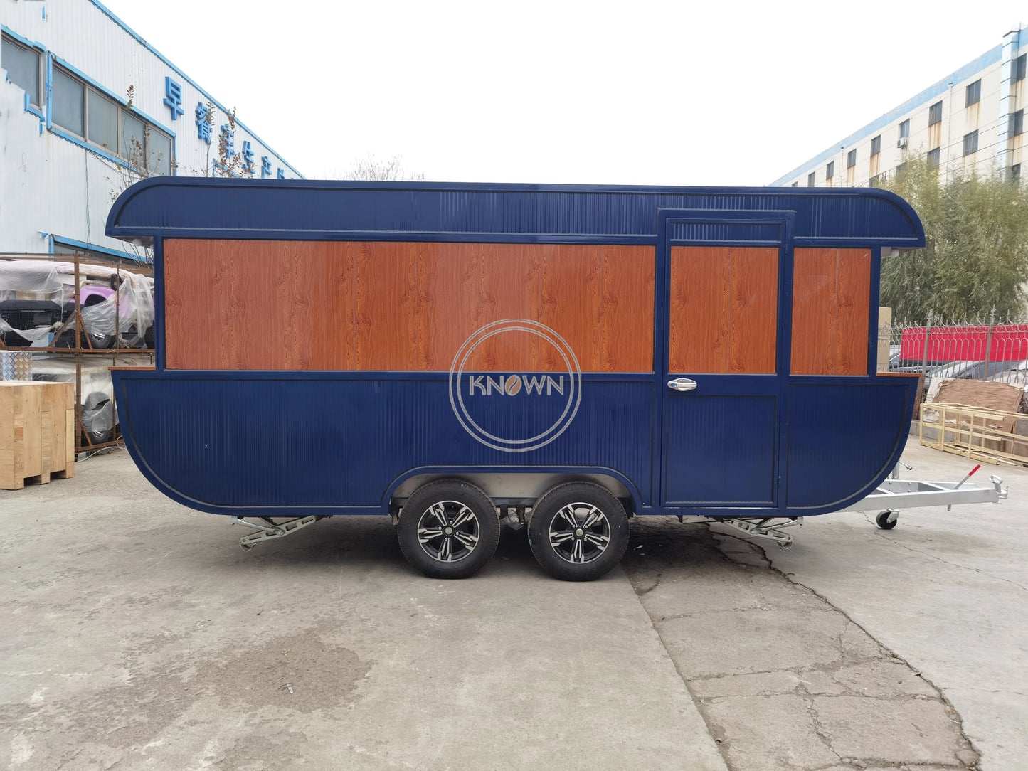 2023 Mobile Fast Food Truck 5m Snack Food Dining Cart Trailer Customized Hot Dog Ice Cream and Coffee Cart Trailers