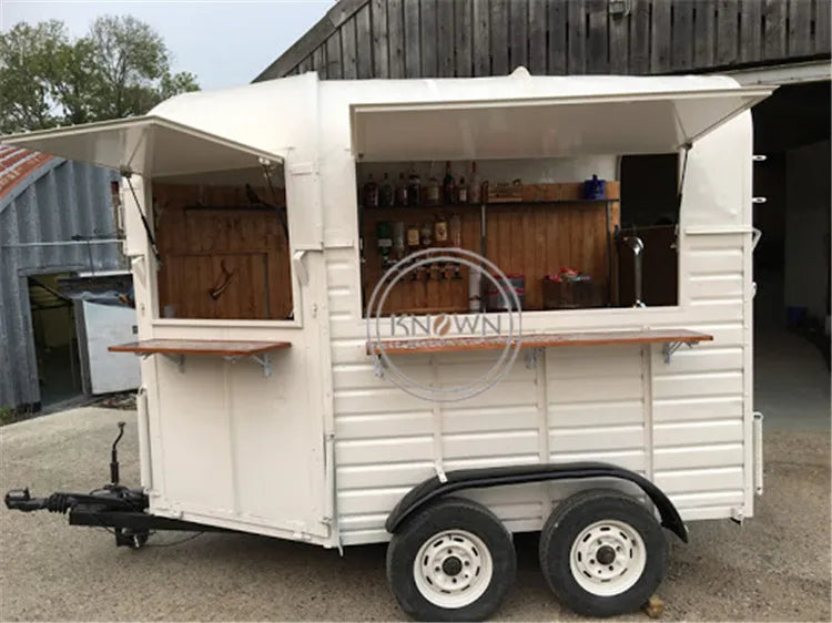 OEM Street Camp Horse Food Trailer Van Coffee Kiosk Cart Hot Dog Mobile Ice Cream Kitchen Cart for Sale