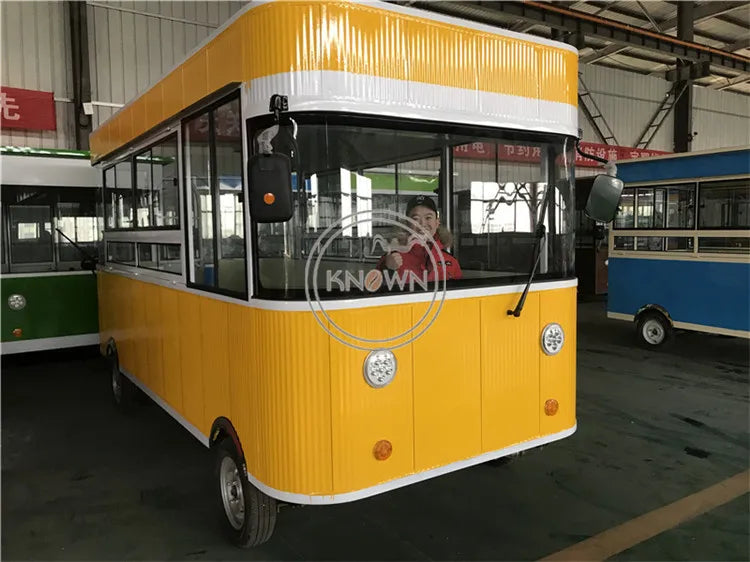 2023 Electric Fast Food Truck for Sale Europe Mobile Hot Dog Cart CE Certification Food Trailer with Full Kitchen