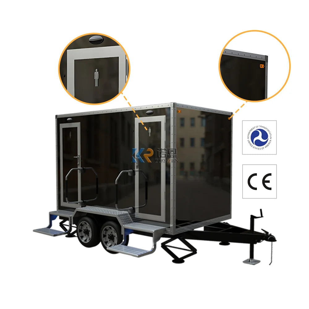 Trailer Prefab Prefabricated Bio Container Showers Portable Toilet Shower Room House Luxury Restroom Mobile