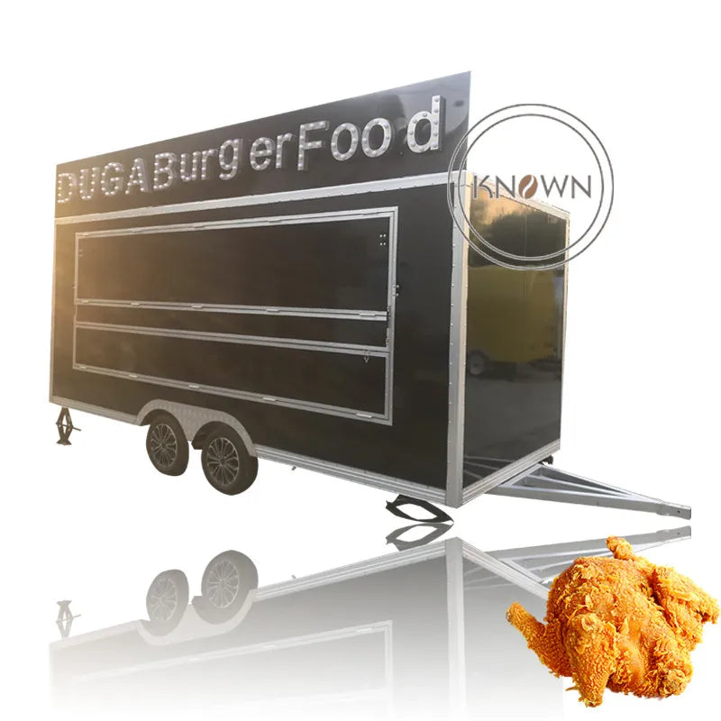 2023 Retail Automatic Food Truck Usa Trailer For Coffee Street Kiosk Fully Equipped Ice Cream Coffee Fast Food Truck