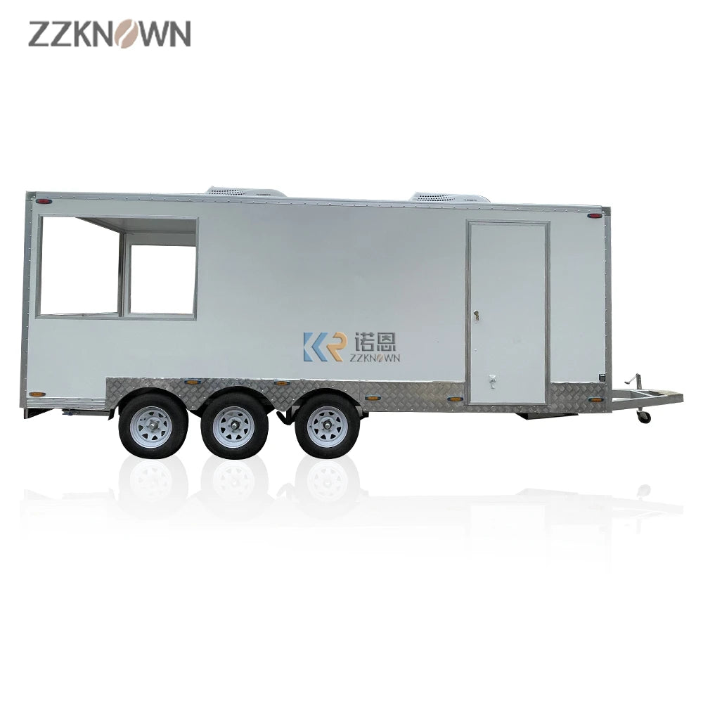 Fast Food Carts Pizza Truck BBQ Kitchen Mobile Fast Food Restaurant Taco Cart Hot Dog Beer Bar Concession Food Trailer